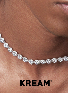 KREAM 满钻锆石项链男嘻哈女欧美简约锁骨链潮百搭高级感