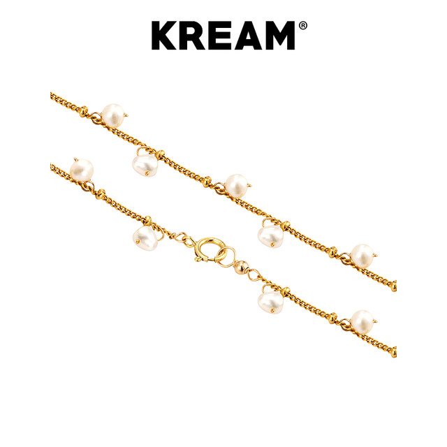 KREAM 14K gold-filled pearl necklace for men and women