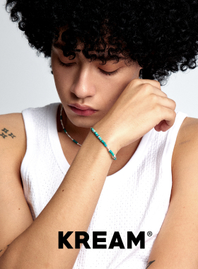 KREAM 925银绿松石串珠手链男欧美潮流精致手串女复古情侣