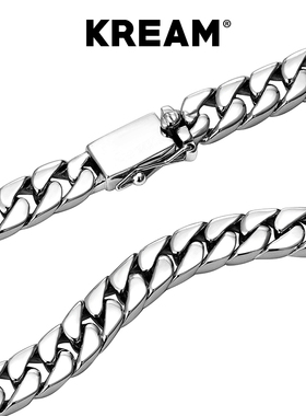 KREAM纯银古巴项链男女