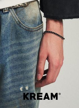 KREAM 人造绿松/黑锆石 网球手链男女同款欧美潮流