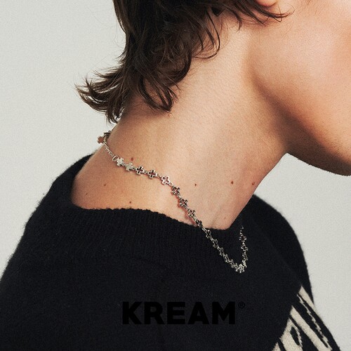KREAM 925纯银十字项链男女同款欧美潮流锁骨链 - 图0