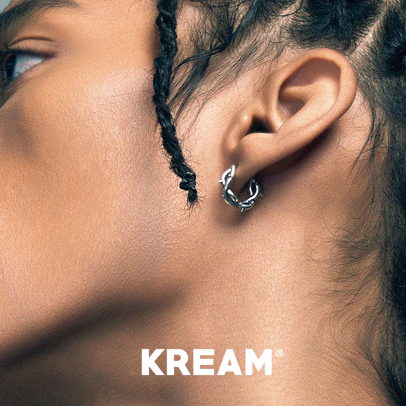 KREAM 原创 S925纯银 荆棘耳圈耳环耳钉高级感轻奢冷淡风男女同款 - 图3