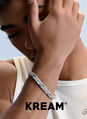 KREAM 满钻眼珠网球手链男嘻哈女同款轻奢高级情侣生日礼物