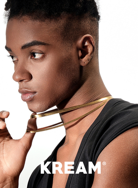 KREAM镀金硬蛇骨链男女同款