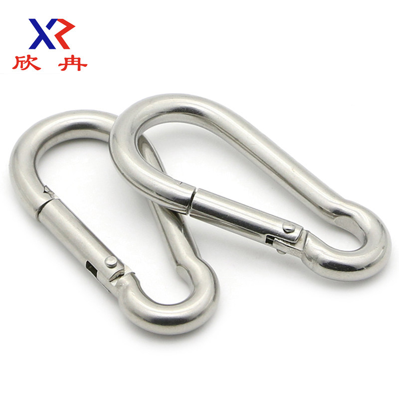 欣冉304不锈钢弹簧钩快挂弹扣登山扣保险扣环连接扣链条扣挂钩