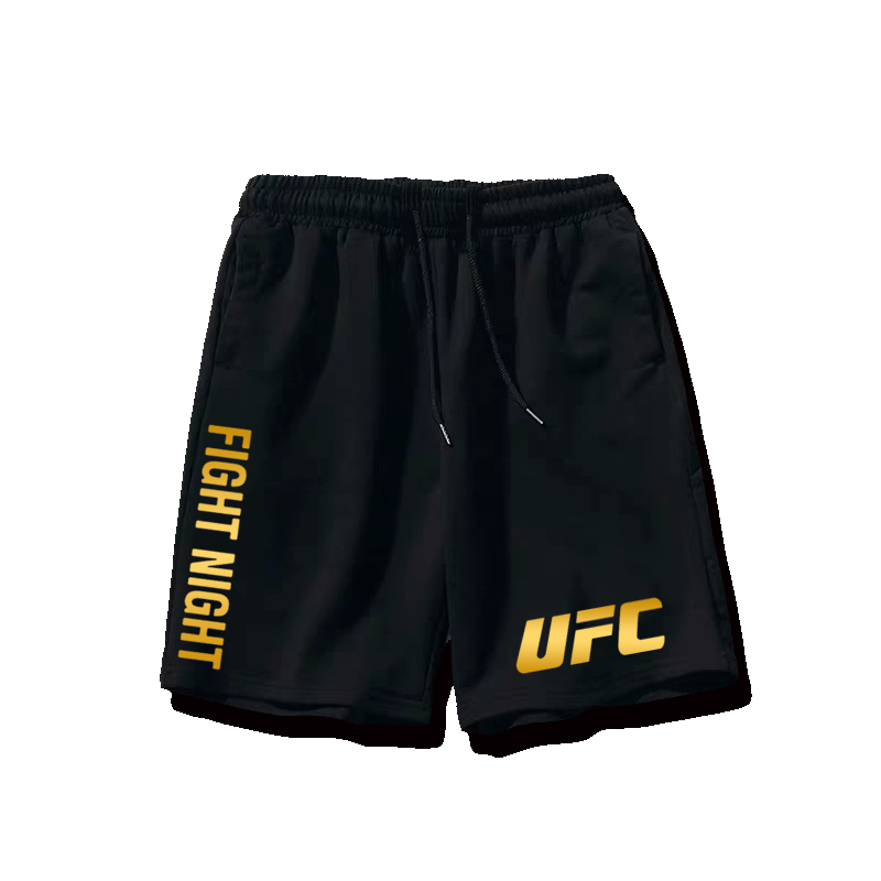 纯棉综合终极格斗UFC可定制运动短裤男拳击散打宽松透气五分裤男-图1