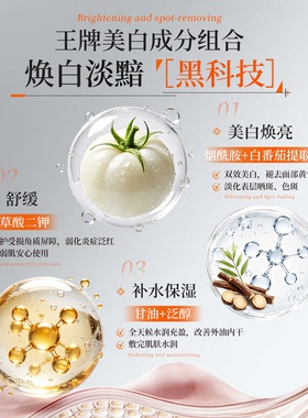 【韩国进口】水光白番茄面膜21片