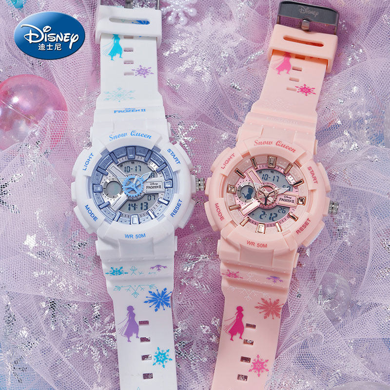 迪士尼儿童女童初中小学生女孩手表 美时嘉织手表国产腕表