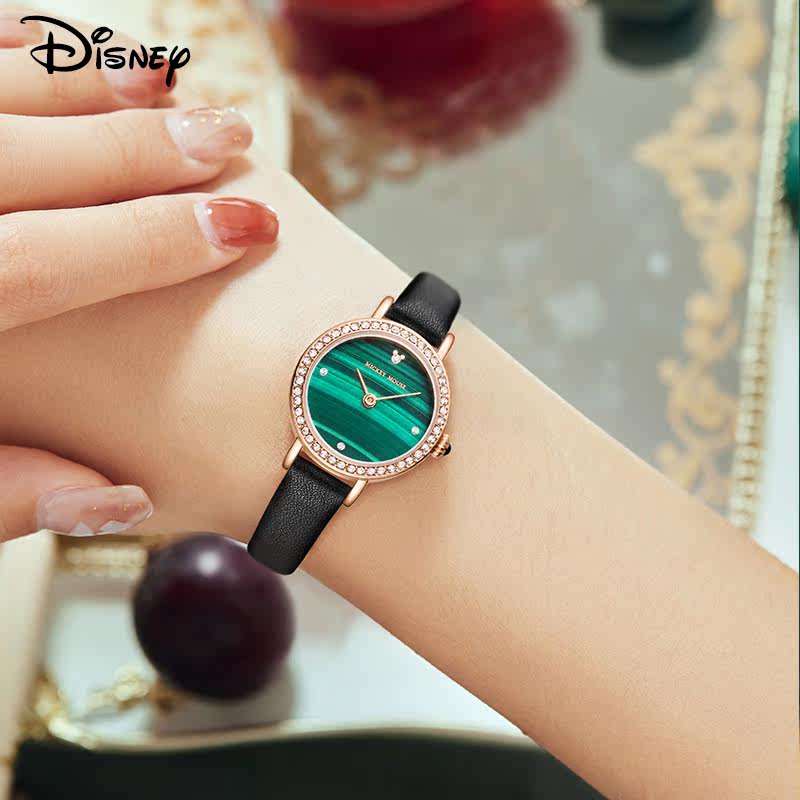 迪士尼ins风简约气质小众轻奢手表 美时嘉织手表国产腕表