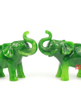 大象摆件一对吸水象工艺品