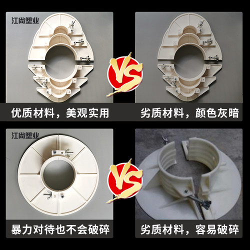 pvc吊模神器封堵预留50 75 110 160排水管补洞模具塑料管排水配件 - 图0