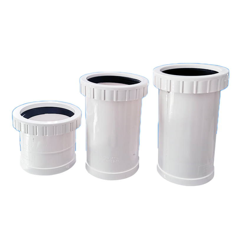 PVC国标排水配件大全50加长伸缩节75螺纹伸缩接110下水管接头活接 - 图3