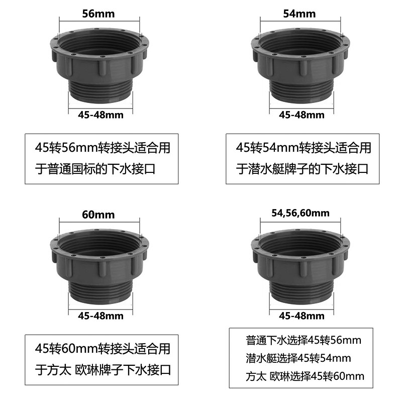 厨房水池下水管道洗手盆洗脸池排水管软管加厚接头防臭螺纹延长管 - 图1