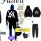 Three-piece set Jiahao suit Alan Walker sweatshirt dance group the same style to wear strong brother mask clothes 1/2
