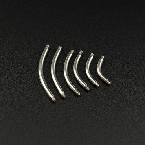 Shinma1.6MM/1.2MM 弯杆 杆子备用杆肚脐钉眉钉穿刺饰品配件 - 图0