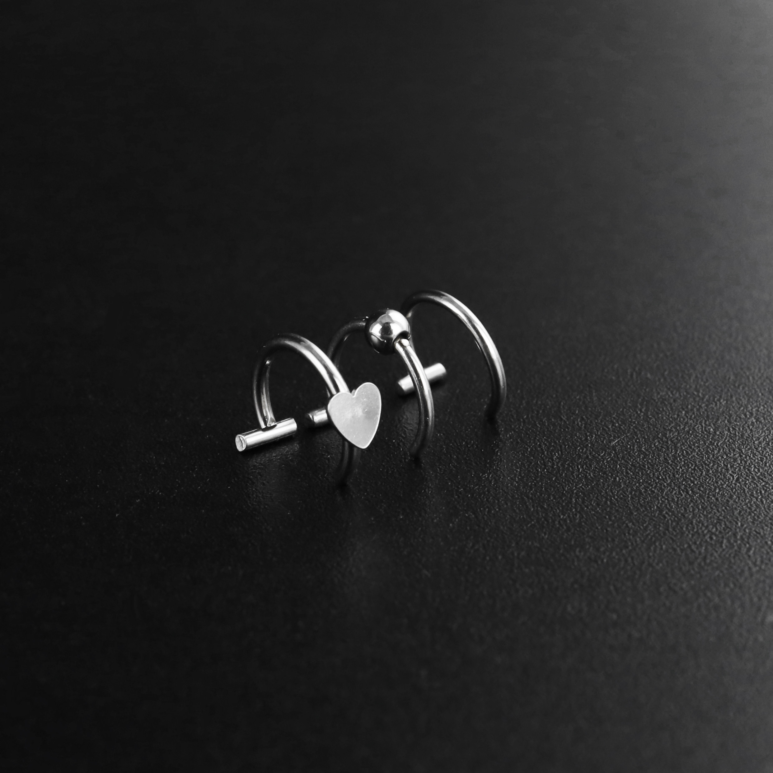 Shinma免打洞免穿孔无洞唇环唇夹假唇钉朋克土酷潮流钛钢穿刺饰品,淘宝优惠券,粉丝福利购,淘宝优惠卷