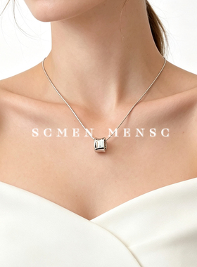 SCMEN925镀银小蛮腰项链女款
