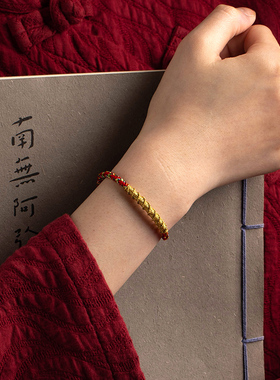 五彩红绳手链女龙年本命年