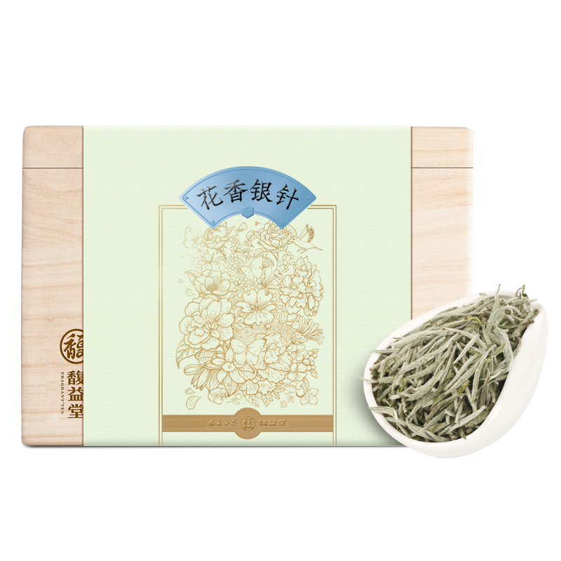 【明星爆款】花香银针®馥益堂福鼎白茶 2023年特级白毫银针500g-图3