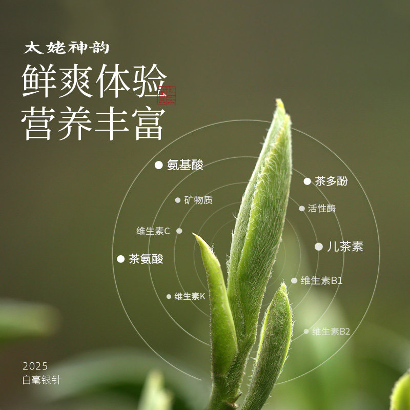 馥益堂福鼎白茶2025白毫银针高山头采明前茶饼礼盒装茶叶松压150g,淘宝优惠券,粉丝福利购,淘宝优惠卷