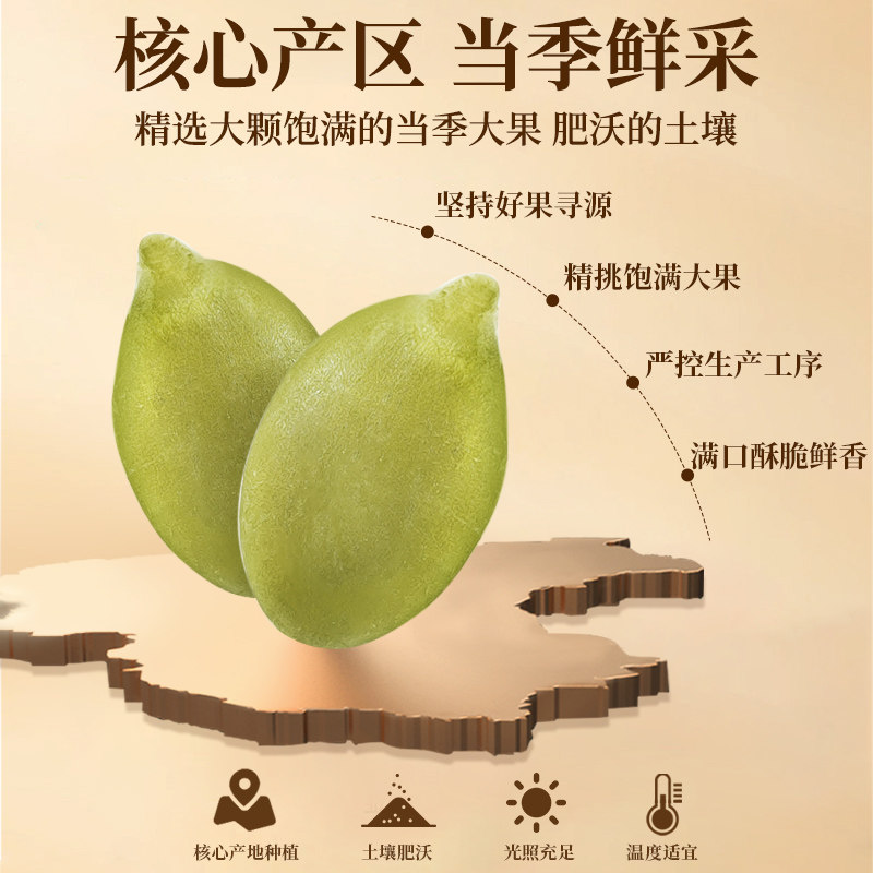 老街口原味南瓜子仁500g罐装新货脱壳熟南瓜籽仁烘焙坚果炒货零食,淘宝优惠券,粉丝福利购,淘宝优惠卷