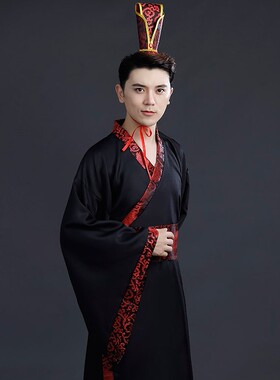 中式婚礼红黑富贵花大臣华丽男帽