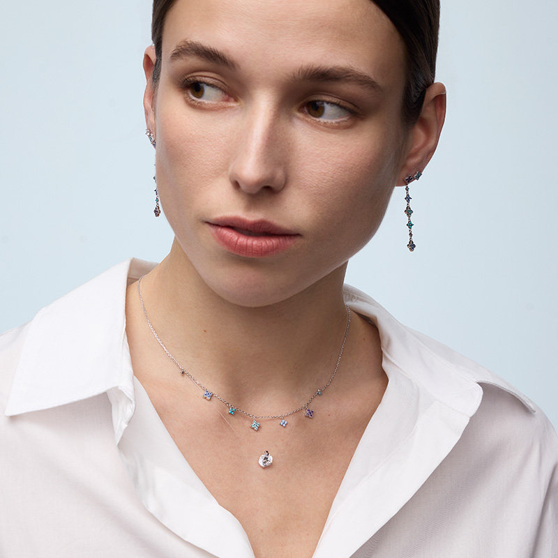 【李若彤同款】AGATHA/瑷嘉莎人鱼之泪项链锁骨链璀璨生日礼物