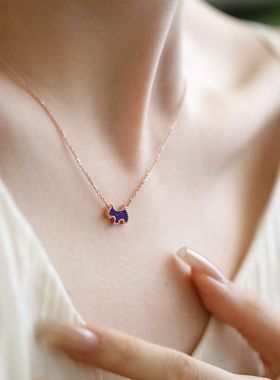 法式七色小狗项链AGATHA