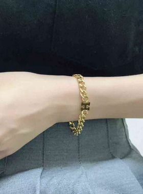 多款可选 欧美 冷淡风韩版粗款  项链 金色太钢短款项链锁骨链