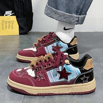 Small Crowd Original Mens Shoes 2023 New Winter Thick Bottoms Casual Flat Shoes Trends 100 Hitch Teens Sports Tide Shoes