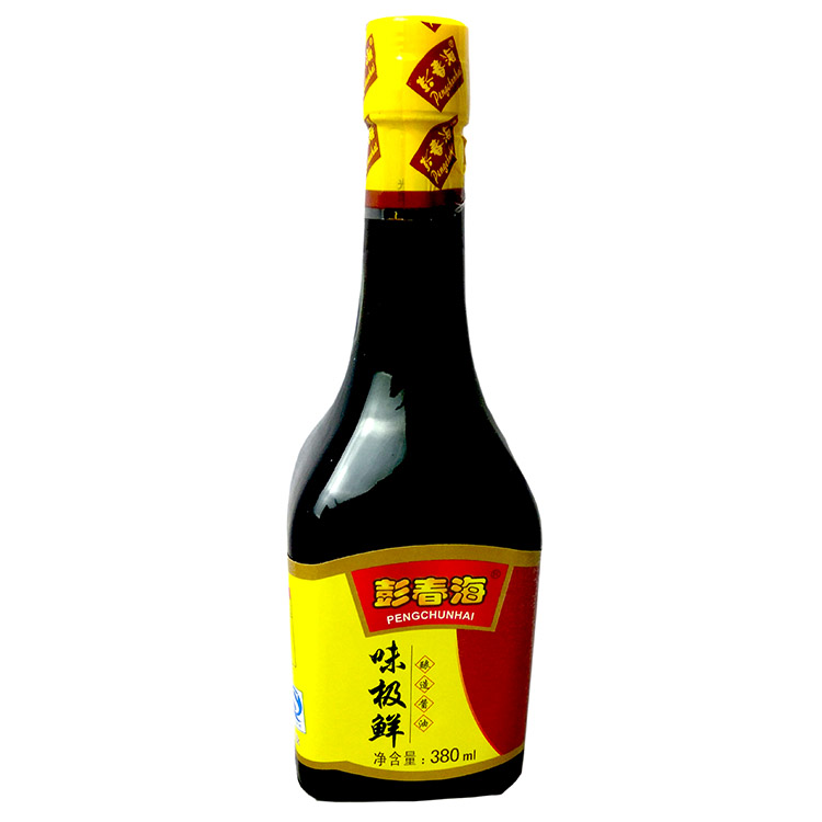 彭春海味极鲜酱油380ML揭阳传统酿造晒制，鲜香美味酱香浓郁-图0