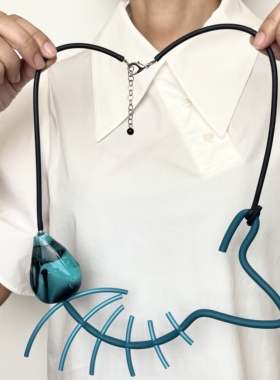 TENPALACE买手店法国艺术饰品 SAMUEL CORAUX 可爱小猫宝石项链