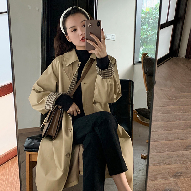 高级感2022年新款春秋季韩版风衣 绣客风衣