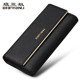 2024 new fashion ladies wallet Women's long women's three -fold leather women's brand counter genuine leather clip thin