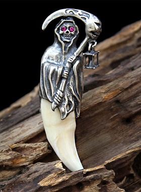 藏獒牙齿饰品吊坠项链