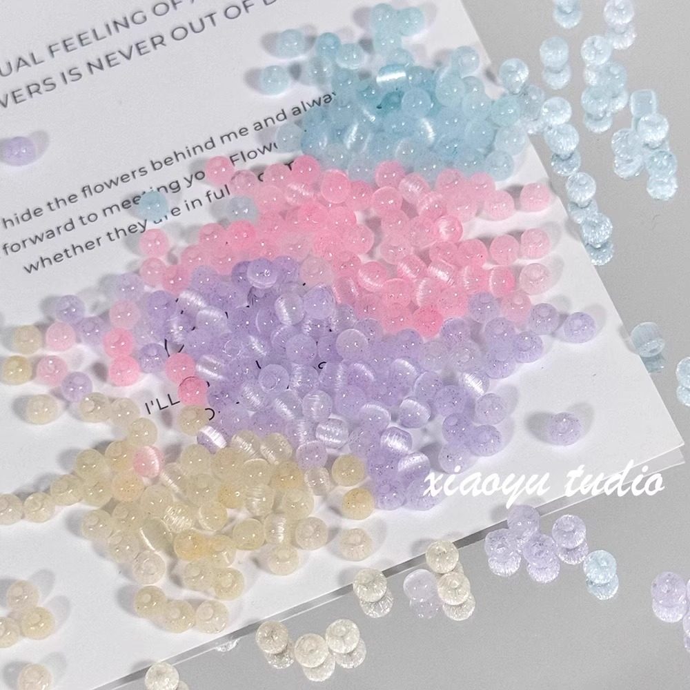 4mm猫眼石手链diy材料女孩手工串珠米珠散珠水晶小玩具儿童穿珠子,淘宝优惠券,粉丝福利购,淘宝优惠卷