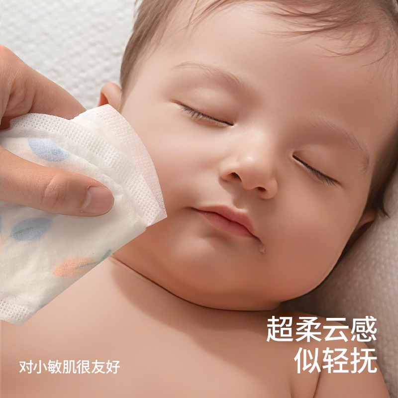 贝肽斯一次性口水巾婴儿宝宝围嘴新生儿防水围兜吐奶垫巾纱布 - 图3