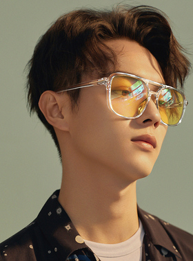 夜视镜开车专用偏光飞行员装饰眼镜男潮流时尚大脸2024年新款墨镜