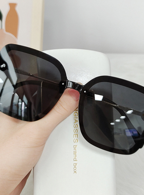 墨镜女2024新款太阳镜夏季茶色偏光防紫外线海边韩版潮大脸显瘦