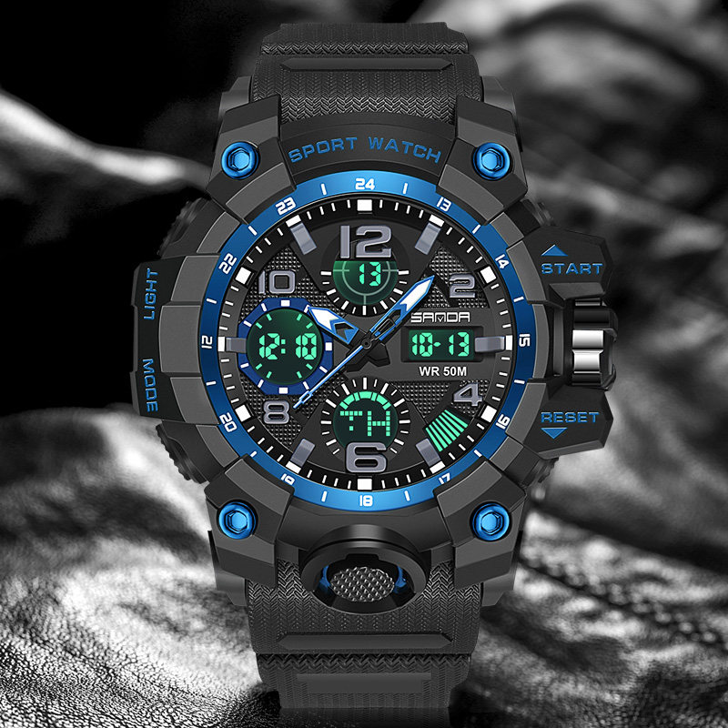 高中生男士初中学生青少年潮流男表 三达手表国产腕表