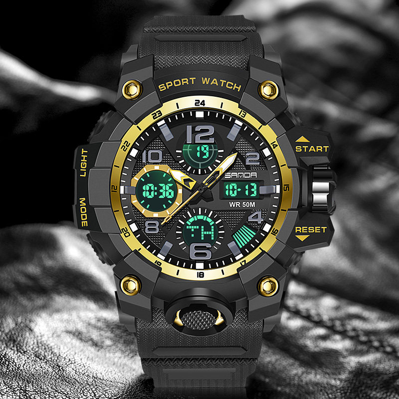 高中生男士初中学生青少年潮流男表 三达手表国产腕表