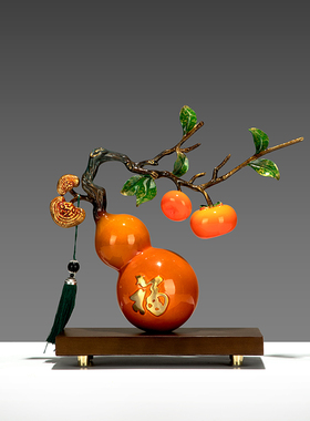 飞鸟集黄铜装饰桌面摆件