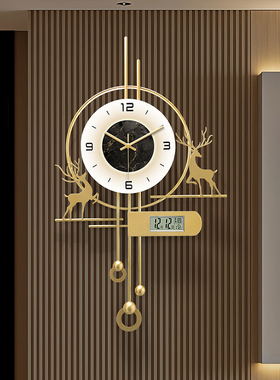 万年历格栅装饰钟表日历带挂钟