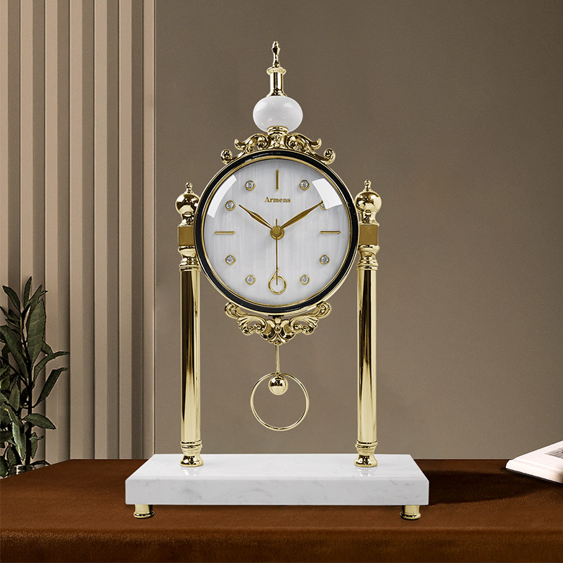 创意欧式客厅轻奢摇摆台钟摆件座钟 straybirds飞鸟集台钟/闹钟