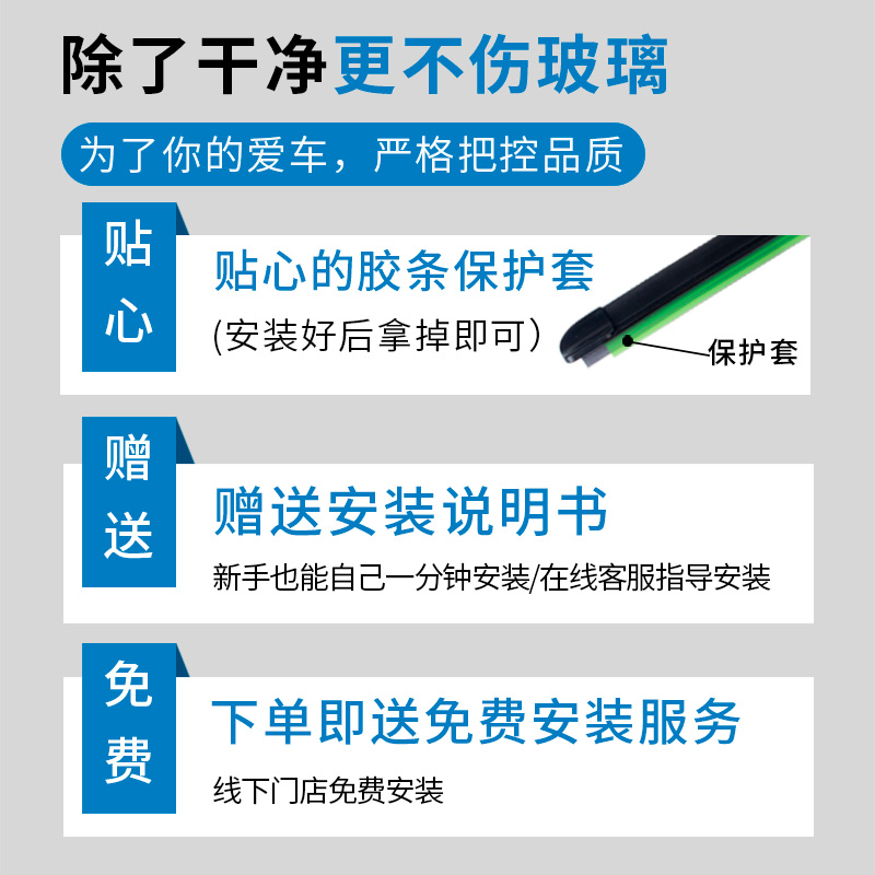 奔驰A级B/R后雨刮器GLA原厂GLC威霆GLK原装GLS无骨ML后雨刷片胶条-图2