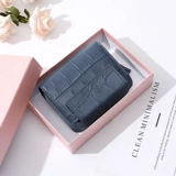 Бумажник, короткая сумка через плечо, модный универсальный картхолдер, складной кошелек, коллекция 2021, из натуральной кожи