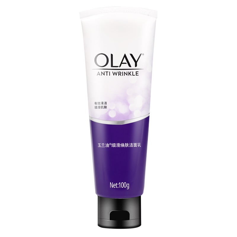 Olay玉兰油去角质洗面奶100g*2支深层清洁温和清爽补水磨砂洁面乳 - 图0