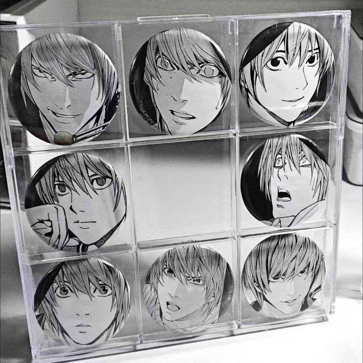 吃谷人徽章周边展示四宫格透明收纳盒75mm吧唧展示架动漫小卡收纳,淘宝优惠券,粉丝福利购,淘宝优惠卷