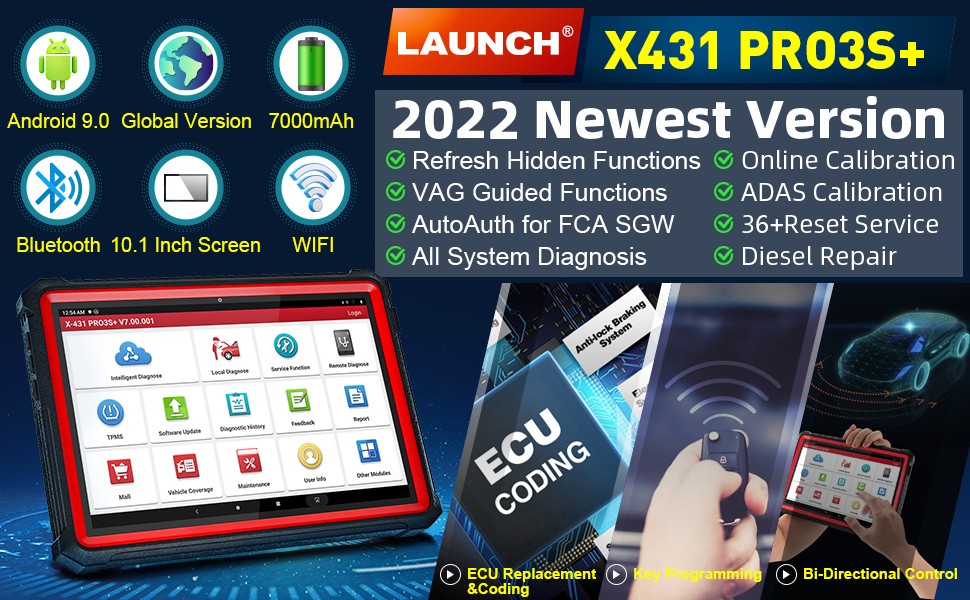 Launch X431 PRO3S+ Bi-Directional Tool元征综合检测诊断仪-图1